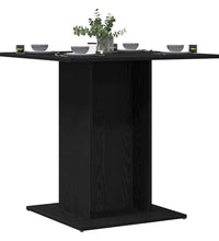 Esstisch Schwarz Eichen-Optik 80x80x75 cm Holzwerkstoff