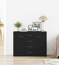 Sideboard Schwarz Eichen-Optik 88x30x64 cm Holzwerkstoff