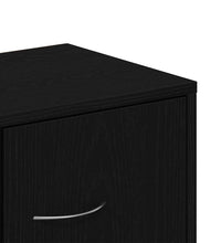 Sideboard Schwarz Eichen-Optik 88x30x64 cm Holzwerkstoff