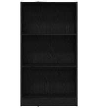 Bücherregal Schwarz Eichen-Optik 60x24x109 cm Holzwerkstoff