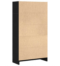 Bücherregal Schwarz Eichen-Optik 60x24x109 cm Holzwerkstoff