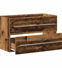 Waschbeckenunterschrank Altholz-Optik 80x38,5x48 cm
