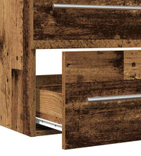 Waschbeckenunterschrank Altholz-Optik 80x38,5x48 cm