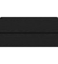 Waschbeckenunterschrank Schwarz Eichen-Optik 100x38,5x45 cm