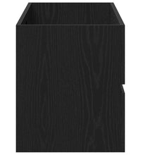 Waschbeckenunterschrank Schwarz Eichen-Optik 100x38,5x45 cm