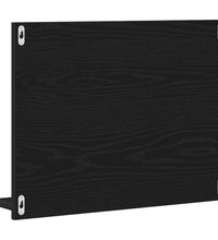 Badspiegel Schwarz Eichen-Optik 60x10,5x45 cm Holzwerkstoff