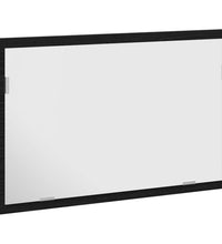 Badspiegel mit LED-Leuchten Schwarz Eichen-Optik 60x8,5x37 cm