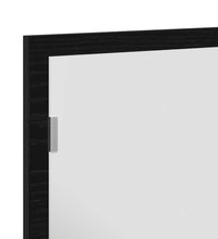 Badspiegel mit LED-Leuchten Schwarz Eichen-Optik 60x8,5x37 cm