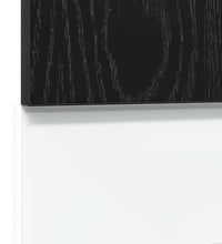 Geschirrspülerblende Schwarz Eichen-Optik 60x1,5x67 cm