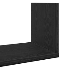 Wandregale 3 Stk. Schwarz Eichen-Optik 58x18x18cm Holzwerkstoff