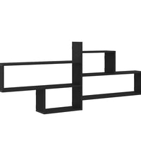 Wandregal Schwarz Eichen-Optik 167,5x18x68 cm Holzwerkstoff