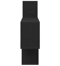 Wandregal Schwarz Eichen-Optik 167,5x18x68 cm Holzwerkstoff