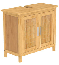Waschbeckenunterschrank Bambus 67x28x60 cm