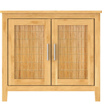 Waschbeckenunterschrank Bambus 67x28x60 cm