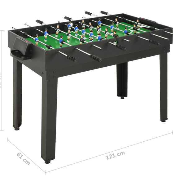 15-in-1 Multigame-Tisch 121×61×82 cm Schwarz