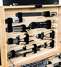 Brüder Mannesmann 108-tlg. Werkzeug-Set Bambus-Werkzeugkoffer