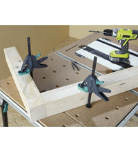 wolfcraft Werktischspanner PRO 65-150-W Schwarz und Grün