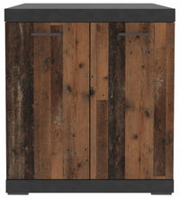 FMD Kommode mit 2 Türen 80x34,9x89,9 cm Grau und Old Style