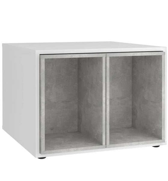 Couchtisch mit 2 Beistelltischen 67,5x67,5x50 cm Weiß Beton-Optik