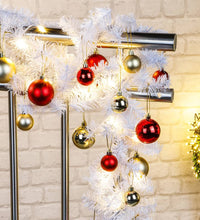 Weihnachtsgirlande mit Lichterkette 80 LEDs Weiß
