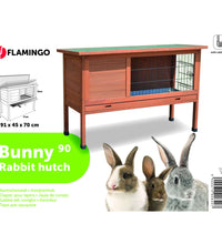 Kaninchenstall Bunny 90 91x45x70 cm Braun