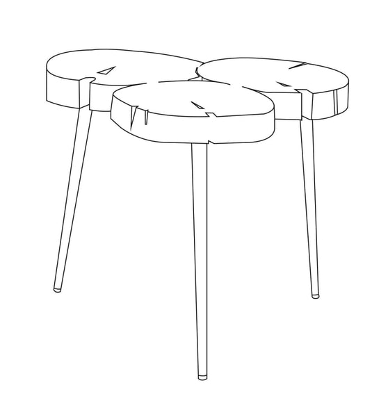 Beistelltisch Jimi 3 Holz