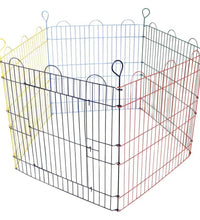 Kaninchen-Laufstall Pentagon 5-tlg. 90x60 cm Mehrfarbig