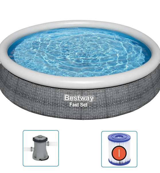 Swimmingpool-Set Rund 366x76 cm