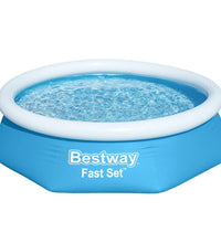 Fast Set Aufblasbarer Swimmingpool Rund 244x66 cm