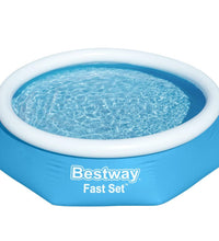 Fast Set Aufblasbarer Swimmingpool Rund 244x66 cm