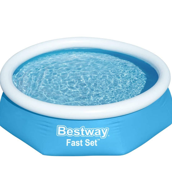 Bestway Schwimmbecken Fast Set Rund 244x61 cm Blau