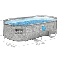 Power Steel Swimmingpool-Set 427x250x100 cm