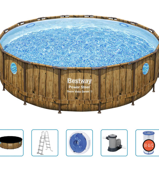 Power Steel Swimmingpool-Set 488x122 cm