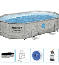 Power Steel Pool-Set 488x305x107 cm