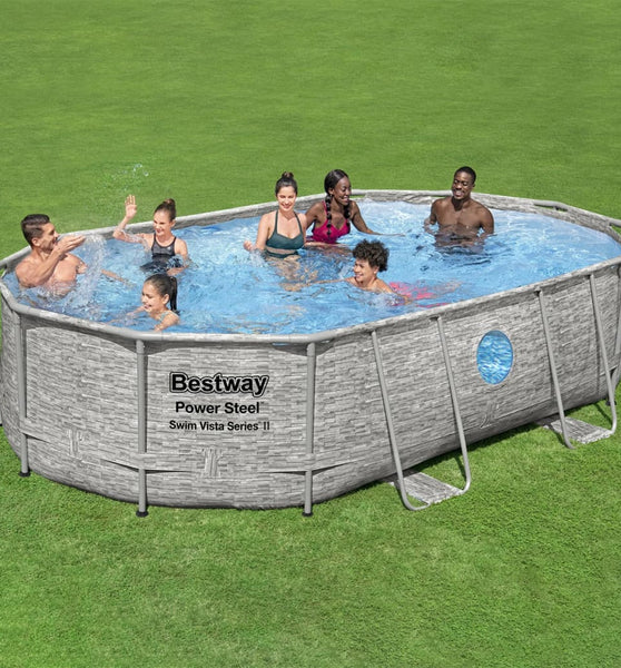 Power Steel Pool-Set 488x305x107 cm