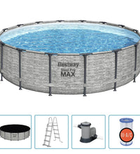 Power Steel Swimming Pool Rund 488x122 cm