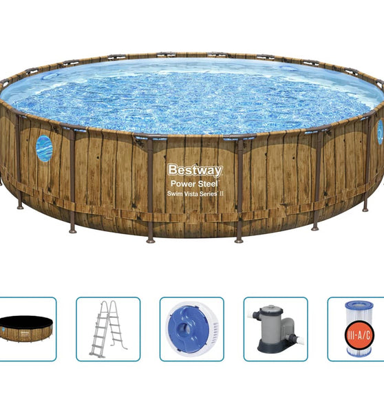 Power Steel Swimmingpool-Set 549x122 cm