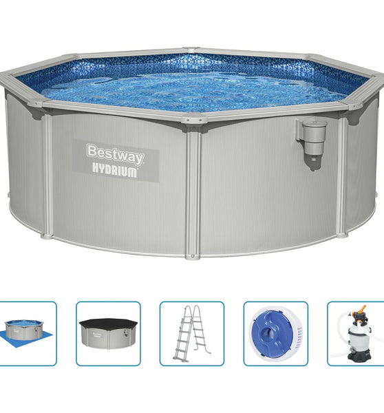 Hydrium Oberirdisches Frame-Pool Rund 360x120 cm
