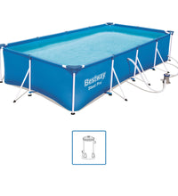 Steel Pro Swimmingpool-Set Rechteckig 400×211×81 cm 56424