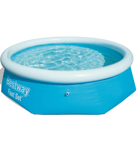 Fast Set Aufblasbarer Swimmingpool Rund 244x66 cm 57265