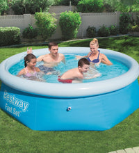 Fast Set Aufblasbarer Swimmingpool Rund 244x66 cm 57265
