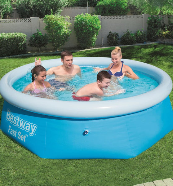 Fast Set Aufblasbarer Swimmingpool Rund 244x66 cm 57265