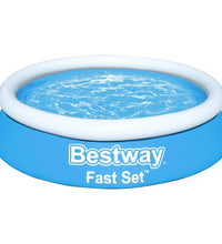 Fast Set Aufblasbarer Pool Rund 183x51 cm Blau