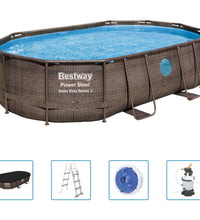 Power Steel Pool-Set 488x305x107 cm