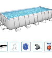 Power Steel Frame-Pool Rechteckig 19281 L