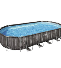 Swimmingpool-Set Oval 7,32x3,66x1,22 m
