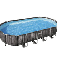 Swimmingpool-Set Oval 7,32x3,66x1,22 m