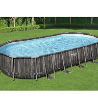 Swimmingpool-Set Oval 7,32x3,66x1,22 m