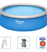 Fast Set Aufblasbarer Swimmingpool Rund 457x122 cm
