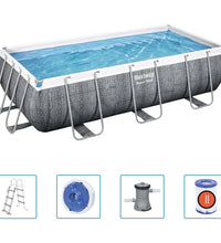 Power Stahlrahmen-Pool Set 404x201x100 cm